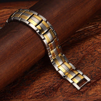 Bijoux Bracelets De Mode Guérison Magnétiques Titane Bio Énergie Hommes Anti Stress