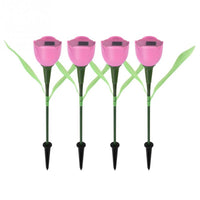 Magnifique Tulipe Solaire LED 8 Couleurs Jardin Extérieur Pelouse Paysage  fleur 1 Pc
