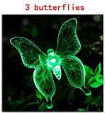 Lampe De Jardin Solaire Changement De Couleur LED Pour Extérieur Libellule / Papillon