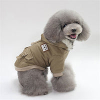 Vêtements d'hiver pour petit chiens de compagnie manteau veste  chauds Yorkies Chihuahua