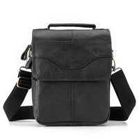 Sacoche En Cuir Véritable Fashion Masculine Casual Messenger Design À bandoulière