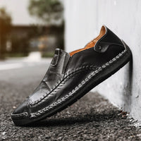 Chaussures Cuir Hommes Casual Haute Qualité Slip On Mocassins Plat Doux Sneakers