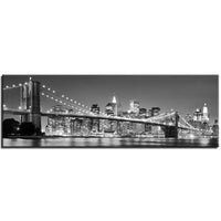HD Imprimer Manhattan New York Affiche Brooklyn Pont Horizon La Nuit Toile Peinture