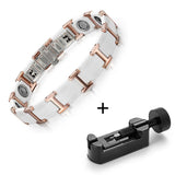 Bracelets magnétiques de lien de soins de santé de charme en céramique et tungstène