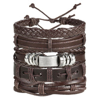 Bracelet hommes Fashion tressé à la main étoile corde Wrap bracelets et bracelets Homme