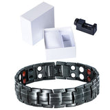 Bijoux De Mode Guérison FIR Magnétique Titane Acier Bracelet En Acier Pour Unisexe
