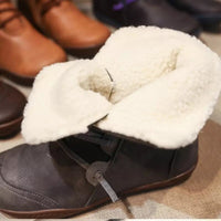Nouvelles bottes femmes neige d'hiver peluche chaudes chaussures fait main confortables