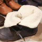 Nouvelles bottes femmes neige d'hiver peluche chaudes chaussures fait main confortables