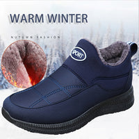 Nouveau basket confortable d'hiver au chaud bottes de neige sans lacet peluche fourrure cheville