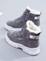Bottes de neige femme chaussures montantes décontracté imperméable hiver chaud H-Q