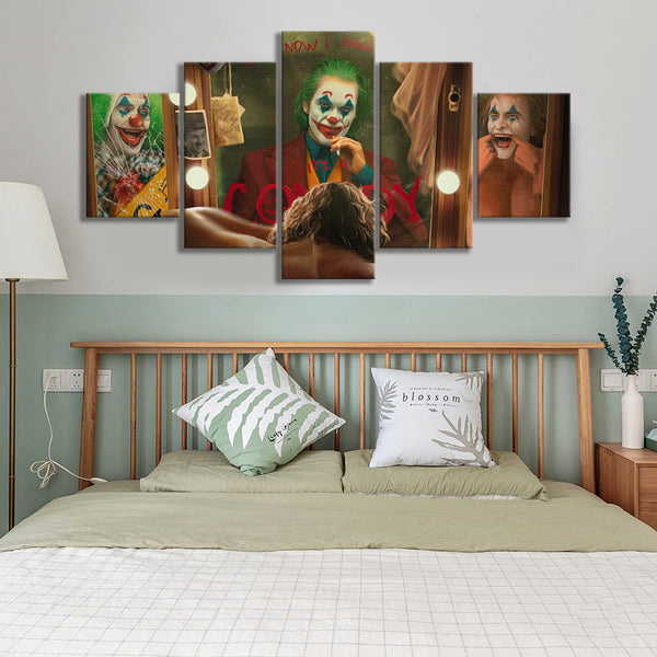 Tableau Polyptyque Le Joker 2019  Affiche Film Peintures HD Image De Bande Dessinée