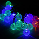Jolie Boule De Cristal Lampe Solaire 30 LEDS 6.5M Puissance Cordes Guirlandes Jardin