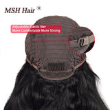MSH cheveux avant de lacet perruques 13x4 brésilienne vague de corps perruques