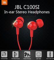 JBL-C100SI Ecouteur filaire, basses profondes, musique sport, 3,5 mm, avec microphone