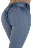 Jeans femmes décontractés taille haute maigre bout à bout levage élastique moulante