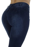 Jeans femmes décontractés taille haute maigre bout à bout levage élastique moulante