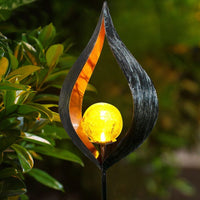Magnifique Lampe De Jardin LED Flickering Extérieure Etanche IP44 A Energie Solaire
