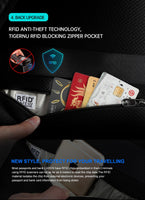 TSA Lock fashion hommes sacs à dos 15.6 pouces USB charge pour ordinateur portable