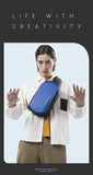 Nouveau multifonction USB sac à bandoulière sac à bandoulière homme TPU étanche