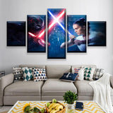 L'ascension De Skywalker Affiche Tableau Déco HD Image Modulaires 5 Pièces Star Wars