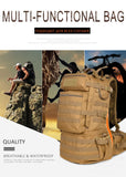 Sacs à dos tactiques militaires 50L hommes camping randonnée Camouflage alpinisme