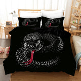 Animal serpent ensembles 2/3 pièces literie pour adulte couvre-lit simple Double roi reine