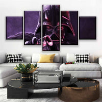 Tableau HD Déco Mur Art Modulaire Toile Œuvres 5 Pièces Star Wars Film Affiche Cadre