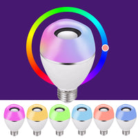 Ampoule E27 LED RGB Smart Lights Application Intelligente Bluetooth Haut-Parleur