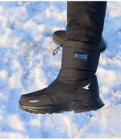 Bottes d'hiver hommes neige imperméables antidérapantes épaisse fourrage -40 degrés