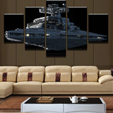 Tableau 5 pièces HD Star Wars Cuirassé Impérial Star Destroyer Moderne Décoration