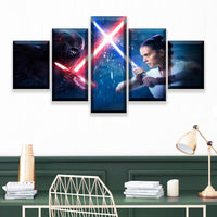 L'ascension De Skywalker Affiche Tableau Déco HD Image Modulaires 5 Pièces Star Wars