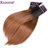1B / 30 Ombre Straight Bundles de cheveux humains brésiliens d'armure Funmi Hair
