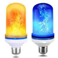 Ampoules Lampes à émulation flamme E27 9W 12W 85-265V 4 Modes 90/108LEDs Ampoule LED effet scintillante