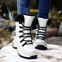 Nouveauté bottes de neige hiver femmes haute qualité chaudes à lacets très confortables