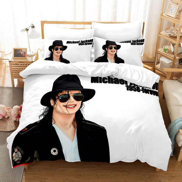 3D Print Michael Jackson ensemble literie housses de couette taies d'oreiller roi reine unique