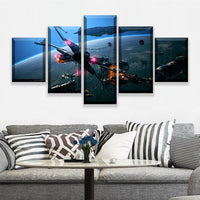 Tableau Décoratif HD Impressions Photos Art Toile Affiches Décor 5 Pièces Star Wars