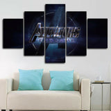 Tableau Déco Avenger End Game HD Film Logo Affiches 5 Panneaux Moderne Toile Mur