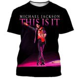 Michael Jackson T-shirt hommes femmes mode décontracté 3D imprimé T-shirts Hip Hop