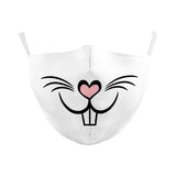 VIP FASHION Fashion Reusable Protective PM2.5 Mask Clown Print Mouth Mask Windproof Mouth-muffle bacteria proof Mask for adult