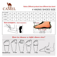 CAMEL En Cuir De Vache Chaussures Plein Air De Randonnée Montantes Pour Hommes