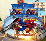 Disney housse couette ensemble literie Spiderman dessin animé garçon simple taille 2/3/4 pc