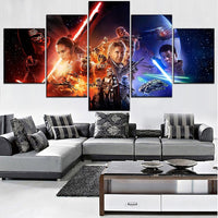 Tableau Déco HD Impressions Film Affiche Décor Modulaire 5 Pièces Star Wars Peintures