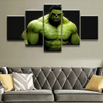 Tableau Cadre HD 5 Pièces Image Marvel Papa Hulk Pour Votre Sécurité Film Impression