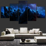 Tableau Déco Marvel HD 5 Pièces Star Wars Moderne Mur Décoratif Toile Imprimée Film