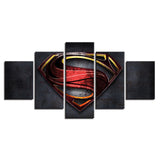 Tableau HD Imprimé Toile Affiche Cadre Décor À La Maison Mur Art 5 Pièces Superman