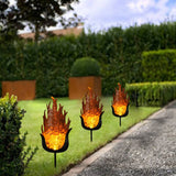 Flamme Lumière Solaire Actionné LED Jardin Extérieure Effet De Flamme Caractéristique