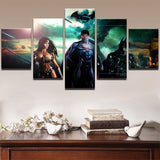 Tableau Déco HD Toile Mur Art HD Panneaux Superman Batman Wonder Woman Film