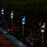 Lampe De Pelouse Jardin LED Solaires Actionnées 24 Couleurs Allumage Automatiques