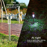 Lampe De Pelouse Jardin LED Solaires Actionnées 24 Couleurs Allumage Automatiques