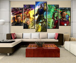 Toile Imprimé Peinture 5 Pièces Avengers Infinity Guerre Film Modulaire Photos Décor